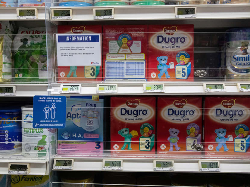 FairPrice locks up infant formula on shelf of supermarket outlet